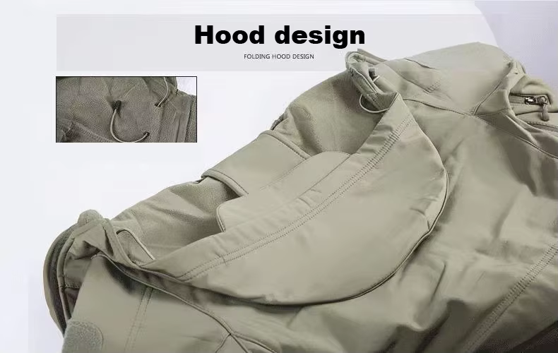 Chaqueta softshell hombre caza invierno otoño resistente al viento - imagen 2