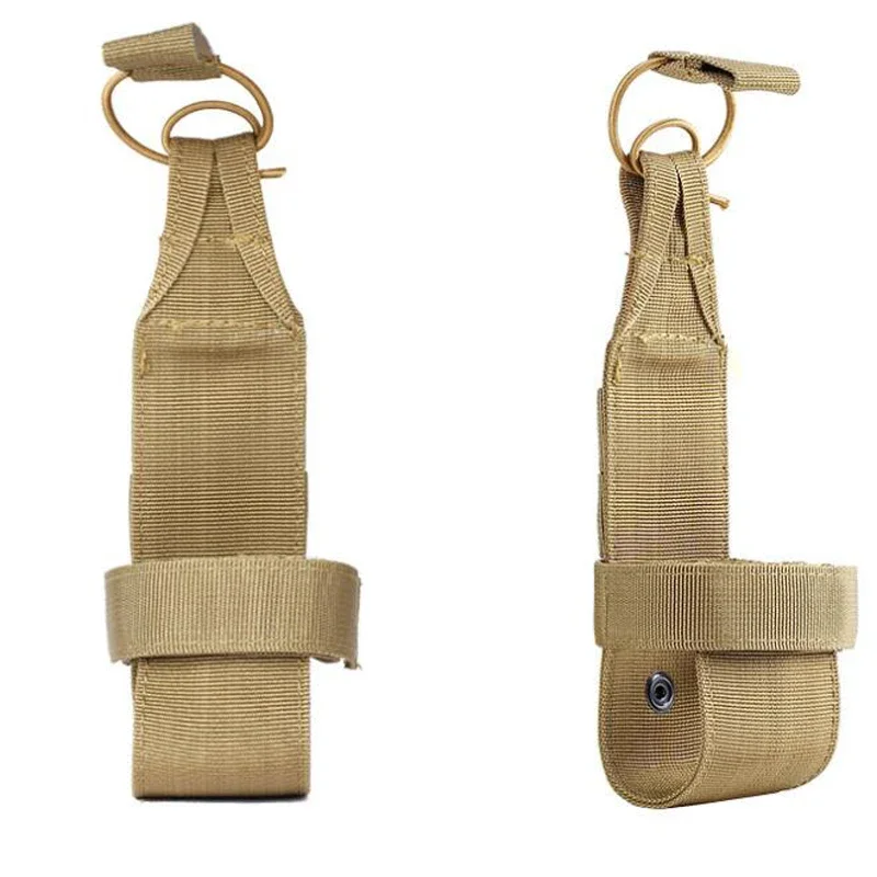 Soporte para botella de agua Molle, cinturón, bolsa de nailon para viajes al aire libre, montar, acampar, senderismo, accesorios de caza, bolsa portadora para hervidor de cantimplora - imagen 5