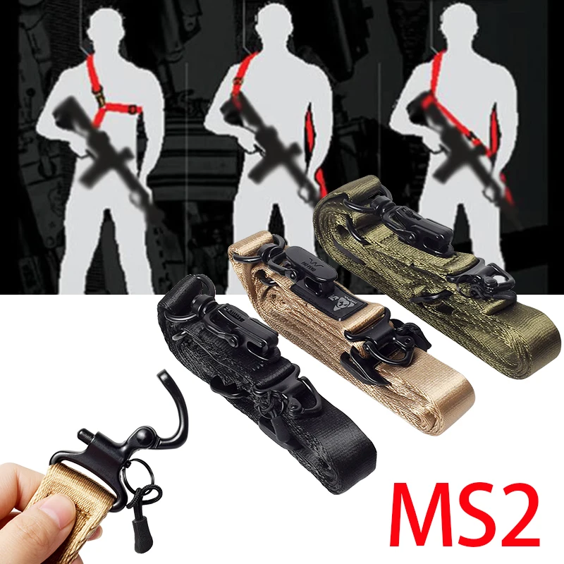 MS2 Correa de eslinga rifle ajustable doble punto AR15 M4 M16 HK416