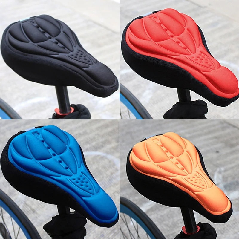 3d para bicicleta de montaña, funda gruesa, transpirable, súper suave, cojín para asiento de bicicleta, esponja de silicona, Gel, accesorios para bicicleta - imagen 5