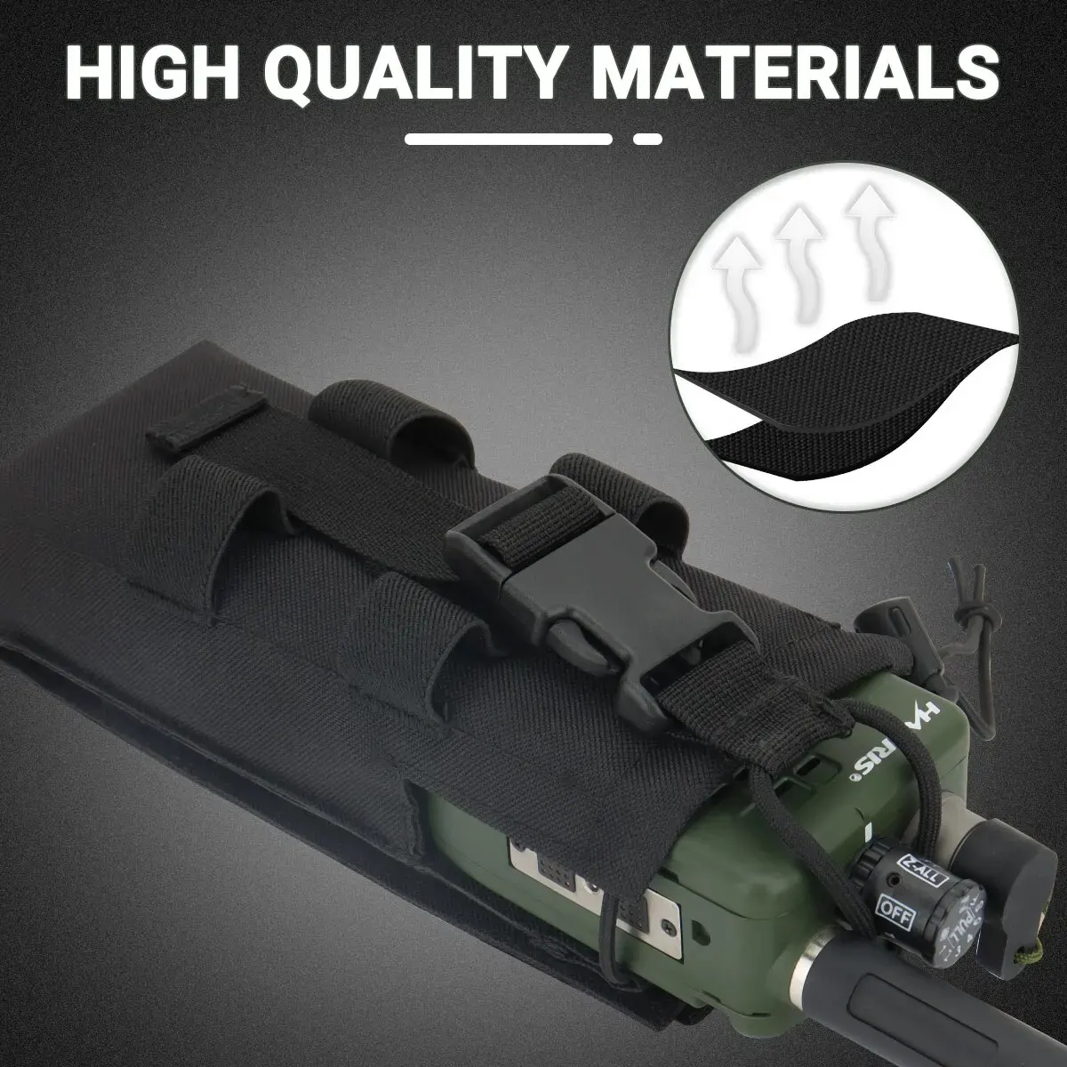 Bolsa de Radio militar, bolsa táctica para walkie-talkie para Radio PRC 152, cinturón táctico MOLLE, chaleco de caza Oxford, bolsas de herramientas para exteriores - imagen 3