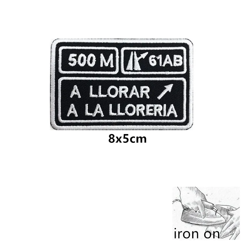 Parche bandera Islas Canarias bordado con velcro y termo adherente - imagen 2