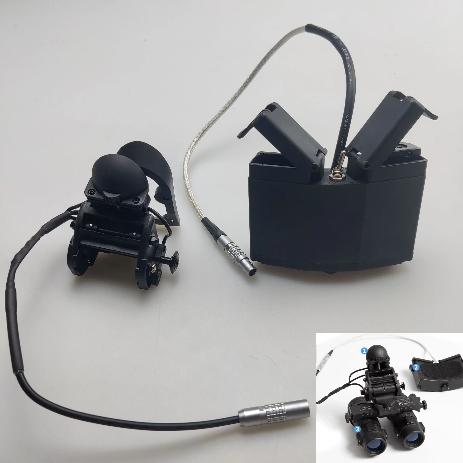 FMA táctico Airsoft funcional ANVIS6 9 Base de montaje NVG de aviador/caja de batería ANVIS 9 AVS-9