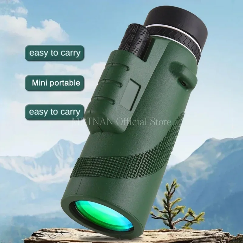 Telescopio Monocular profesional HD 80X100, telescopio potente plegable de larga distancia con trípode, Clip para teléfono para acampar al aire libre - imagen 3