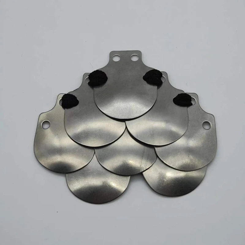 500 piezas de placas de armadura de escamas de pescado de metal 30x40 mm, materiales de bricolaje para armadura y casco chino de cosplay - imagen 3