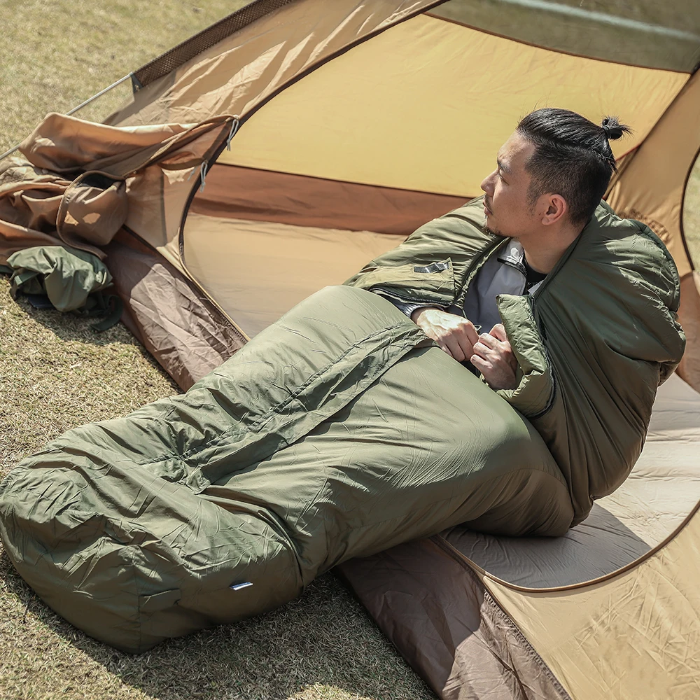 Emersongear-saco de dormir Polar con etiqueta azul, pico frío, OD EMB9607, para acampar, senderismo, caza, viajes al aire libre - imagen 5