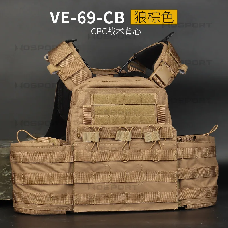 Nuevo chaleco táctico camuflaje Nylon rígido Anti-corte entrenamiento de pesas protector resistente chaleco de liberación rápida - imagen 4