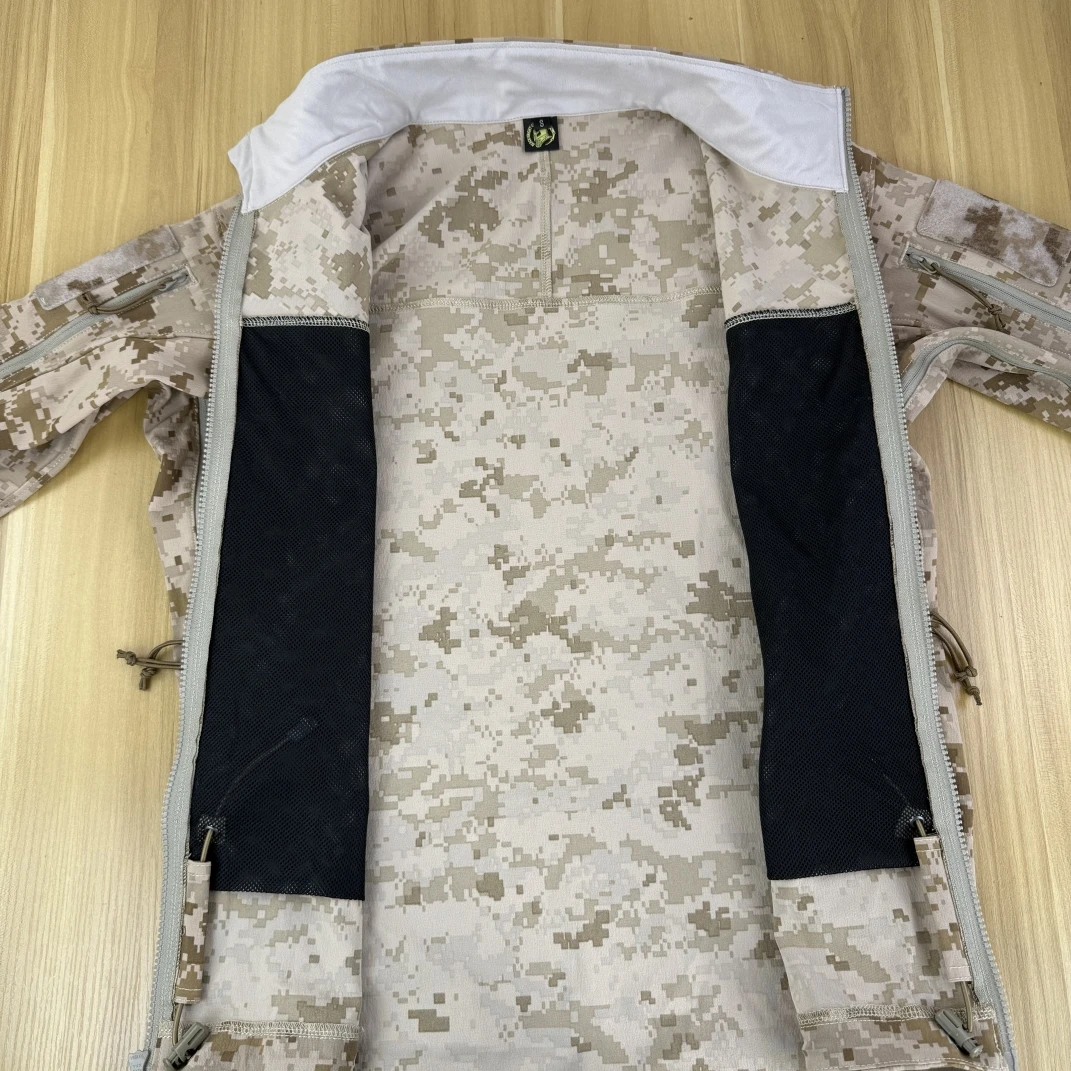 Carcasa táctica completamente suave AOR1, revista de cuatro caras, manga larga antibacteriana de secado rápido de cuatro agujas y seis hilos - imagen 3