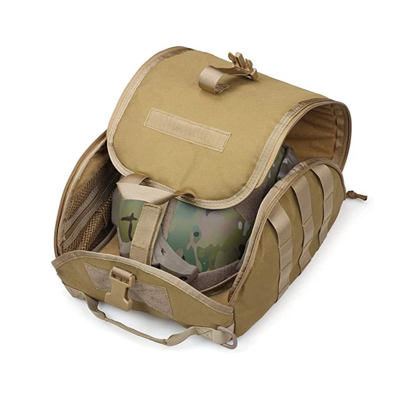 Bolsa táctica para casco, bolsa de transporte multiusos Molle para almacenamiento, para deportes, caza, tiro, cascos de combate - imagen 4