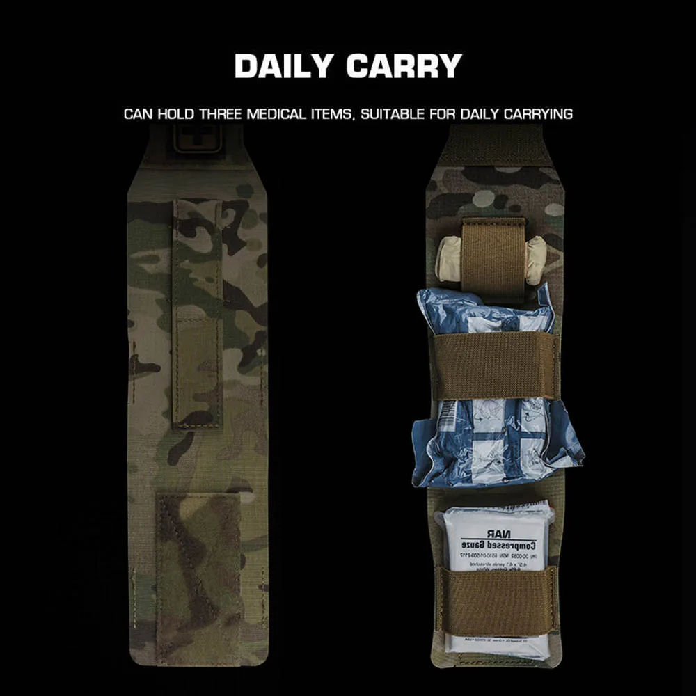 Bolsa médica pequeña táctica NANO de liberación rápida para exteriores, caza, Camping, senderismo, supervivencia, herramientas médicas de emergencia, bolsa de almacenamiento, equipo - imagen 5