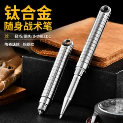 Mini bolígrafo táctico de titanio – EDC con clip