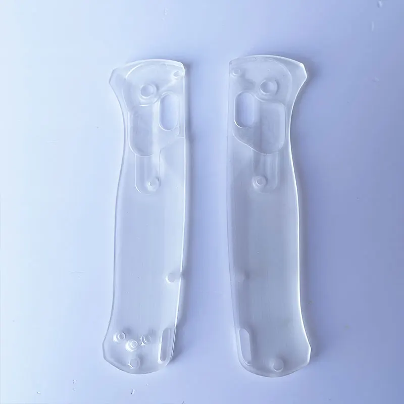 Cuchillo plegable BM 535, accesorios de modificación, escamas de mango de agarre acrílico transparente personalizadas para BM Bugout 535 genuino, 1 par - imagen 4