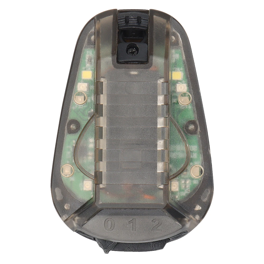 Lámpara táctica para casco, luz de supervivencia, luz Flash de seguridad, luz estroboscópica de mariquita con caza impermeable, ciclismo al aire libre, Camping