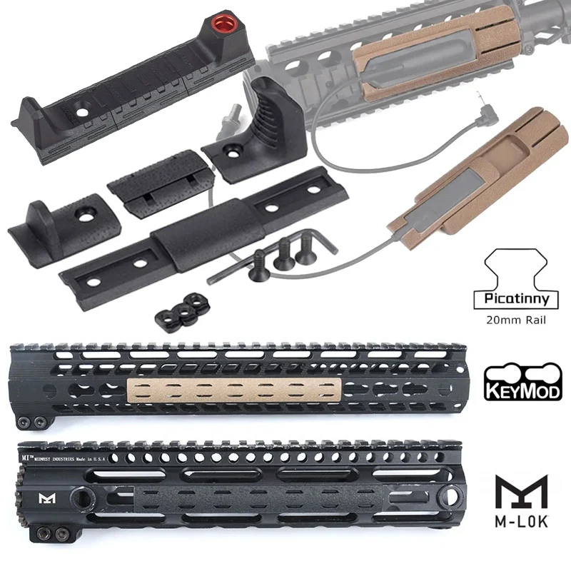 KeyMod M-LOK cubierta riel Picatinny protección mano modular