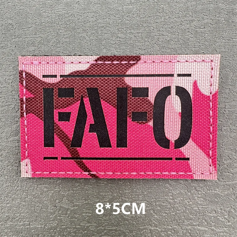 Parche táctico reflectante IR rosa – Identificación médica para emergencias - imagen 3