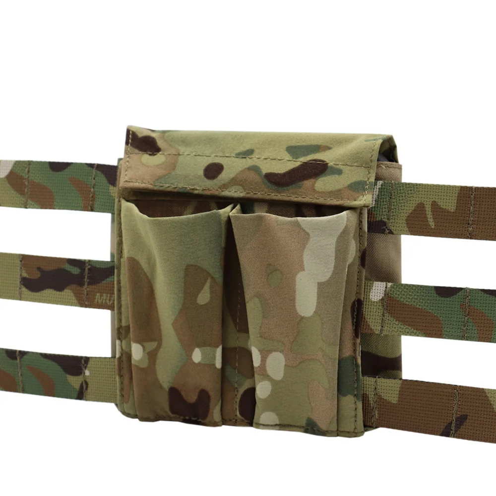 Chaleco táctico VULPO, portador de placa lateral con bolsa de revista M4 para JPC AVS K19, chaleco de caza, Cummerbund esquelético - imagen 2