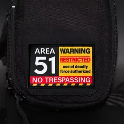 Parche táctico WARNING para moral con velcro gancho y bucle