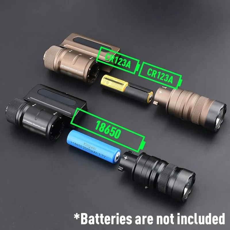 Wadsn-luz de arma optimizada brillante de Metal, linterna táctica de caza de búho, clouddefens, luz de explorador Airsoft, Riel de 20mm, 1500 lúmenes - imagen 3