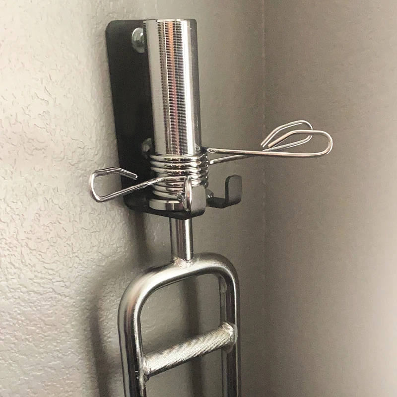 Soporte pared para barra pesas con almacenamiento y exhibición - imagen 2