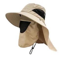 Sombreros de sol de verano con protección UV, gorra de pesca para caza al aire libre para hombres y mujeres, senderismo, Camping, visera, sombrero de pescador extraíble