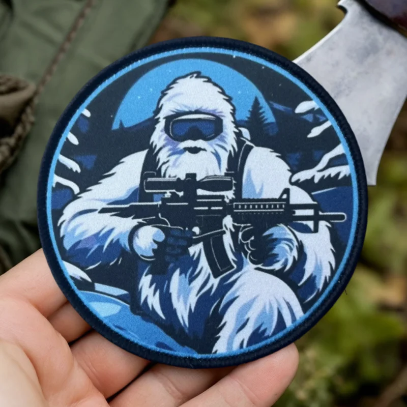 Parche con estampado de la patrulla Alpine Yeti, chaleco táctico con gancho y bucle, insignia de moral, mochila, pegatinas decorativas, parches para brazalete para ropa - imagen 2