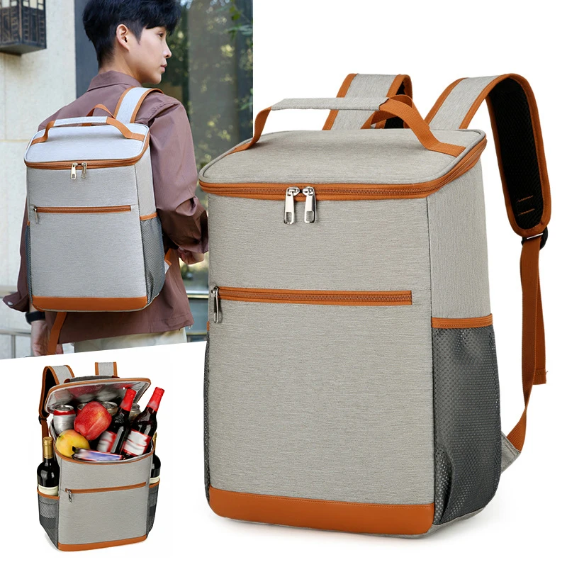 Mochila de aislamiento térmico para mantener la comida fría o caliente, bolsa de gran capacidad para exteriores, senderismo, viajes, Camping, equipo de Trekking