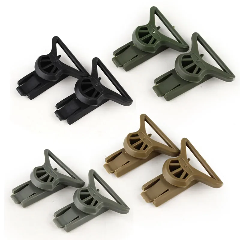 Accesorios adaptadores para casco táctico, gafas de visión nocturna de 19mm, Clips giratorios, adaptador de riel para casco de Paintball, 2 unids/set - imagen 2