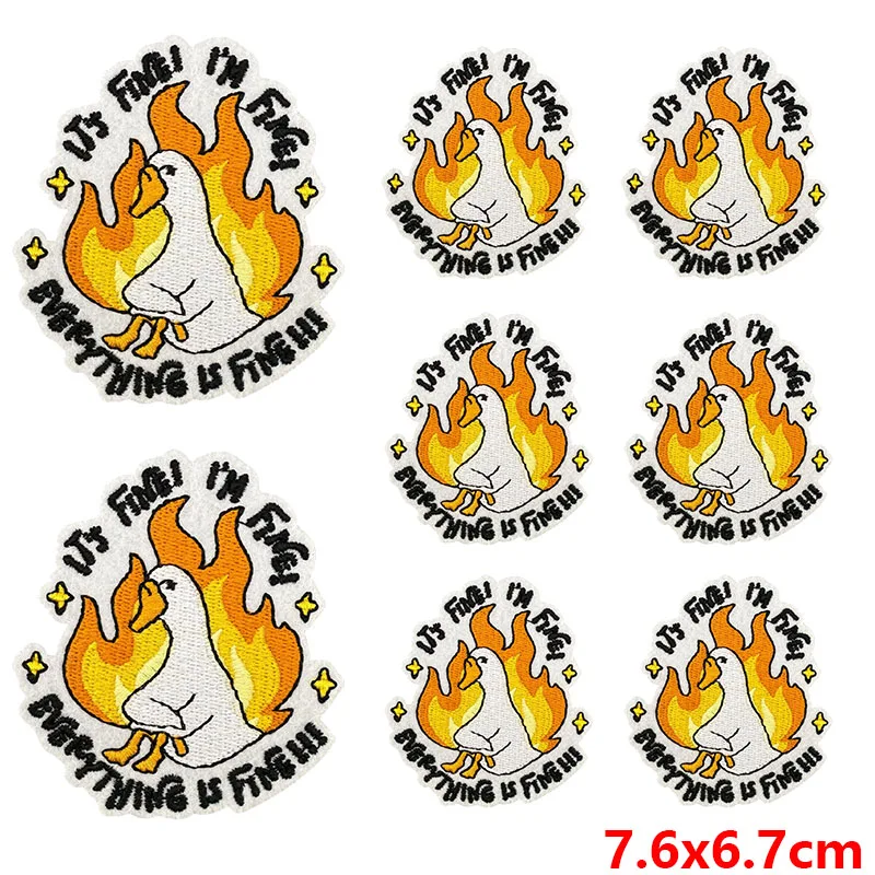 Parche termoadhesivo pato cartoon fusible para ropa