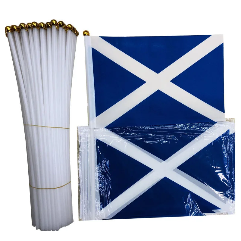 Banderas de Escocia para agitar las manos, 14x21cm, venta al por mayor, 10 unidades por lote - imagen 3