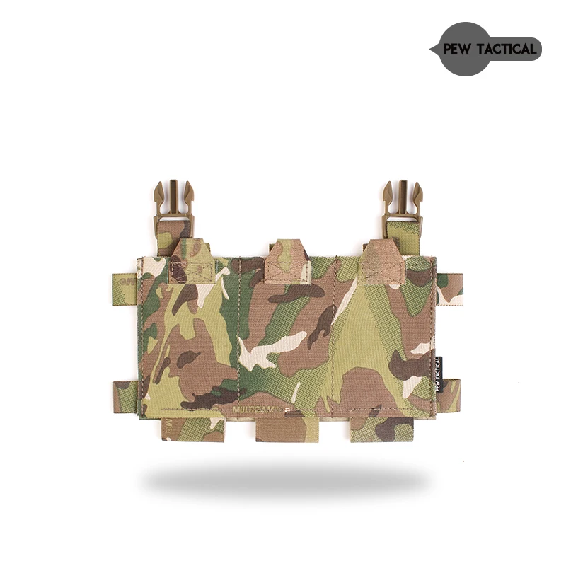 PEW TACTICAL SS Panel frontal elástico colgante en el pecho LV119 FCSK 556 bolsa triple para revistas FP21 - imagen 5