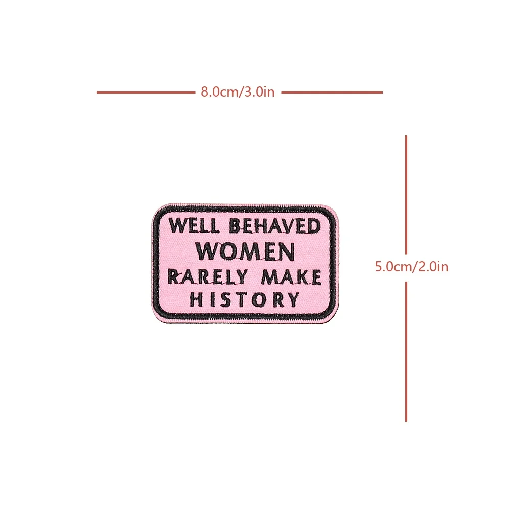 Parche de Meme de Velcros para mujer, citas tácticas de moral, insignia de sujeción con gancho bordado divertido para mochila Molle, pantalones vaqueros - imagen 5