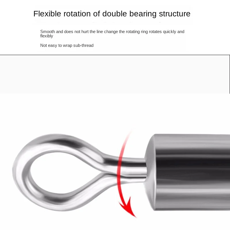 Rodamientos giratorios de pesca con anillos de seguridad, accesorios de pesca de carpa, 50 unidades por lote - imagen 4