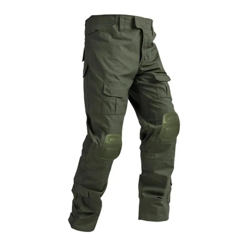 Trajes tácticos para hombre, ropa de Paintball al aire libre, uniforme de tiro, camisas de camuflaje de combate, rodilleras de carga, pantalones - imagen 3