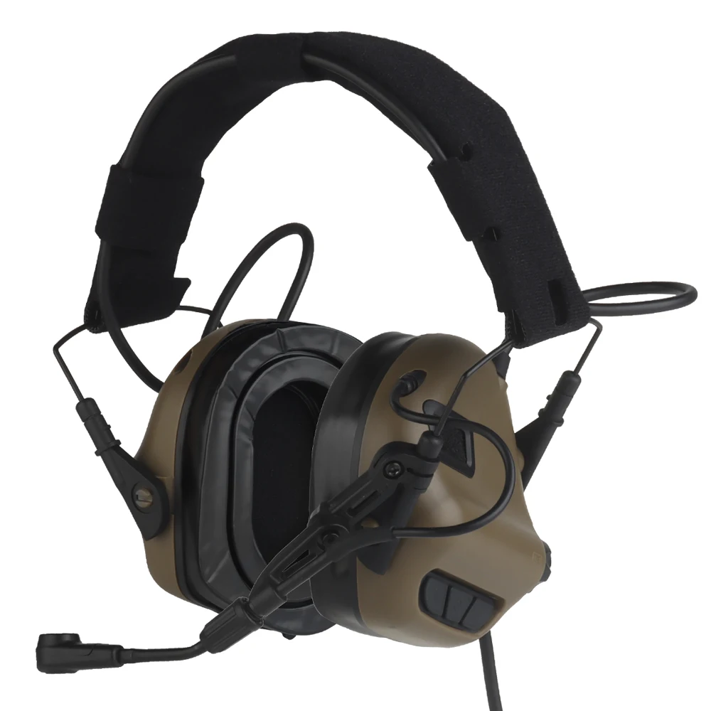 Auriculares con reducción de ruido y captación de sonido 7,0, procesador mejorado para caza al aire libre, combate, tiro, Airsoft, compatible con casco táctico - imagen 2