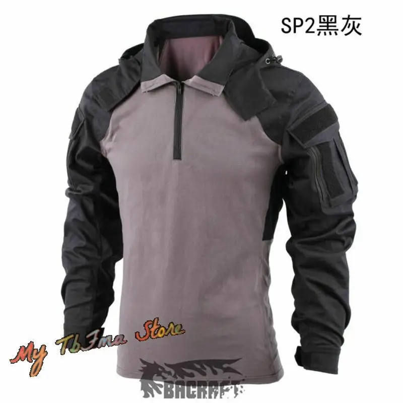 TRN camisa de caza táctica, uniforme de combate, SP2 táctico al aire libre, camisa de manga larga con capucha (delgada) - imagen 4