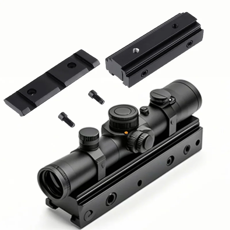 Accesorios para pistola de juguete, cola de milano de 11MM, adaptador convertidor de riel Weaver Scope de 20MM, para montaje de alcance de juguete, Base elevadora Picatinny Weaver - imagen 2