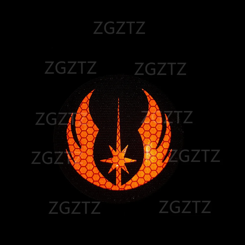 3D PVC Planeta Jedi Orden The Mandalore Bounty Hunter Boba Fett Emblema Brazalete bordado Parches adhesivos luminosos reflectantes - imagen 3