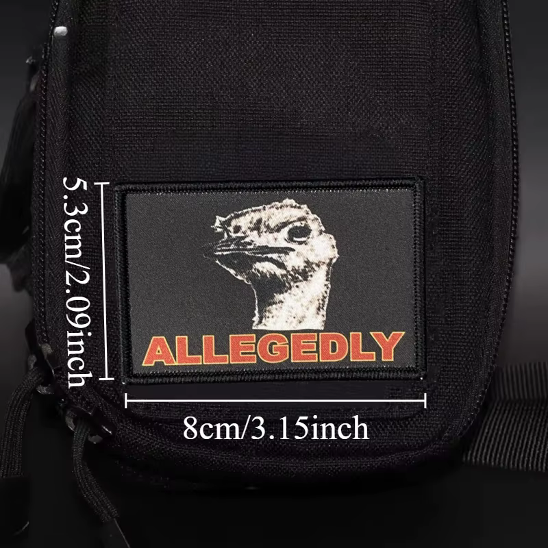 Parche táctico moral ALLEGEDLY con velcro para uniforme y mochila - imagen 4