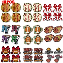 Parche termoadhesivo lentejuelas para ropa, béisbol, fútbol y baloncesto