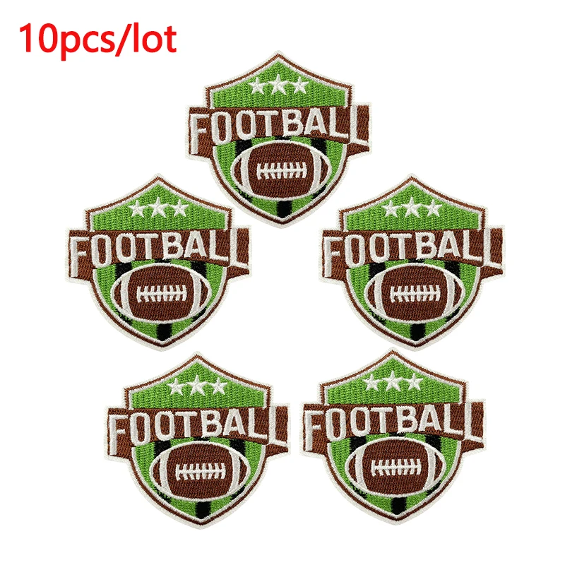 10 unids/lote parche bordado de fútbol parches para planchar para ropa equipo deportes competición parches costura planchado insignias apliques - imagen 4