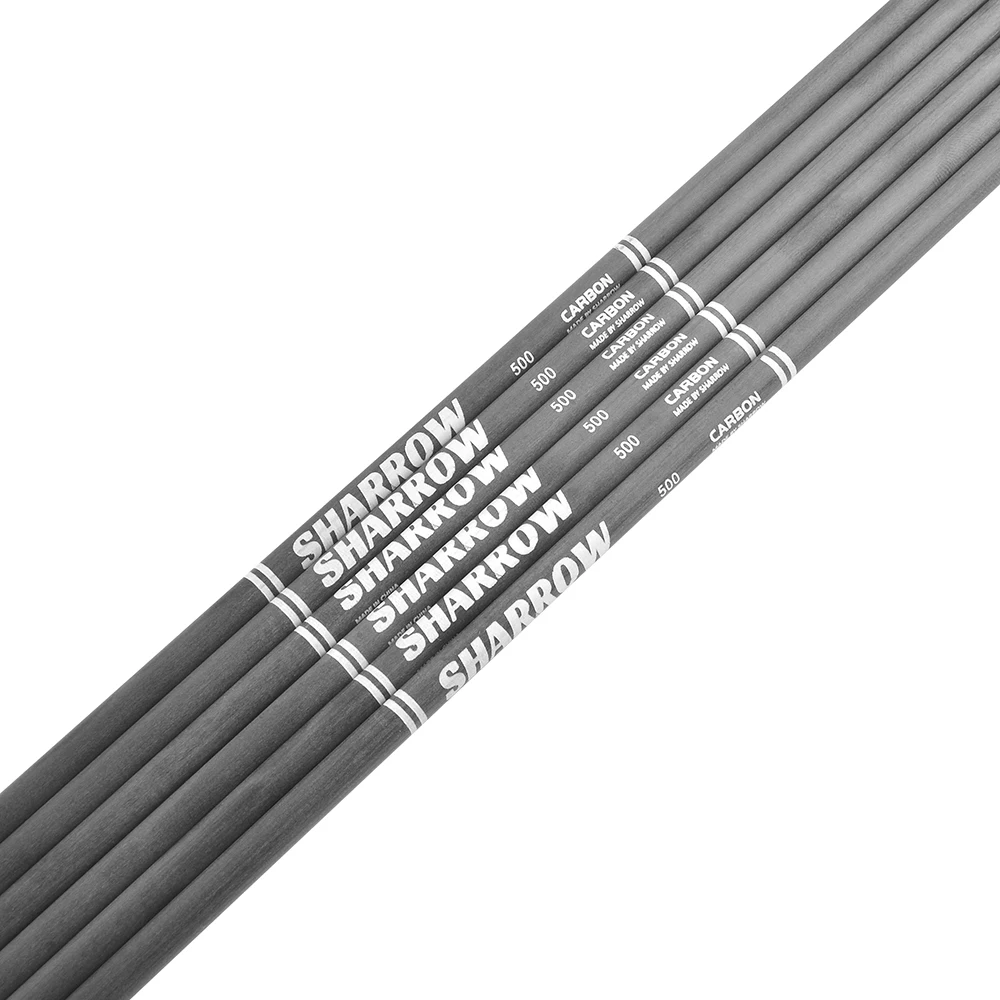 6/12 Uds 31 "eje de flecha de carbono puro ID4.2mm flecha SP 500 600 700 800 900 1000 1200 arco compuesto recurvo tiro con arco caza - imagen 2