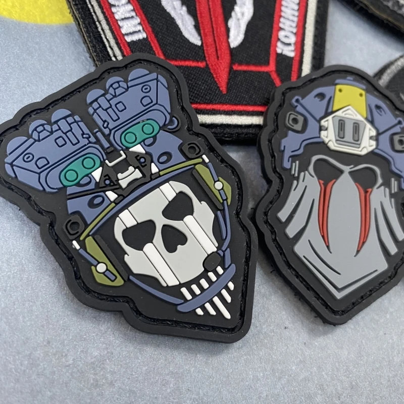 Call of Duty Shadow moral táctica PVC Hook & Loop COD20 Shadow Snake Team Night War fantasma parche bordado mochila brazalete de juego - imagen 2