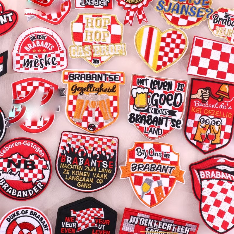 Nuevo emblema de Brabant de Países Bajos bordado DIY parches para planchar parches bordados de Carnaval de Países Bajos para insignias de costura de ropa - imagen 2