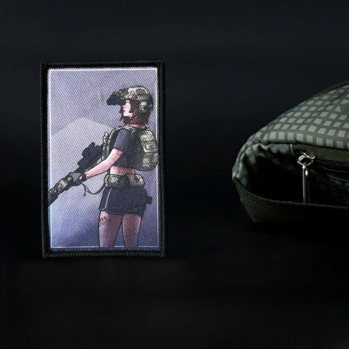 Parche táctico "Listo para la guerra", insignia de moral de soldado femenino, pegatina para mochila del ejército militar, parches impresos con gancho para ropa - imagen 5