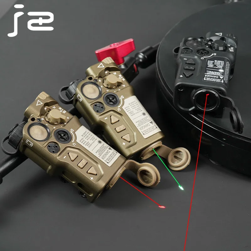 Raid-X-láser táctico rojo y verde, indicador de puntería de Metal, láser/estroboscópico IR adecuado para riel de 20mm, accesorios para armas de caza Airsoft - imagen 5