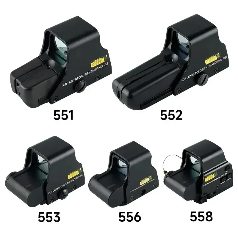 Mira óptica táctica holográfica 3X con montaje abatible 553 558, punto rojo y verde, Riel de 20mm, para caza, armas de fuego, Airsoft - imagen 3