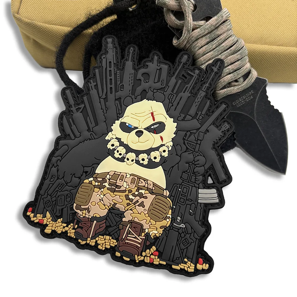 Parche de Panda táctico para ametralladora, parches de gancho y bucle militares tácticos de moral de PVC para ropa, pegatina para mochila, apliques personalizados - imagen 4