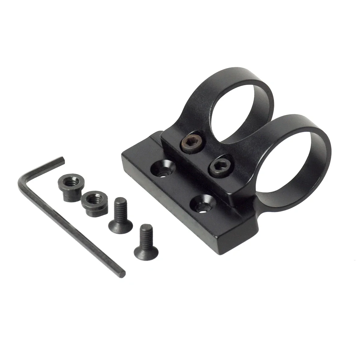 Soporte táctico para linterna, montaje de luz Offset, 45 grados, 1 pulgada de diámetro, ligero para Keymod Rail, linterna de caza, mira de punto rojo - imagen 4