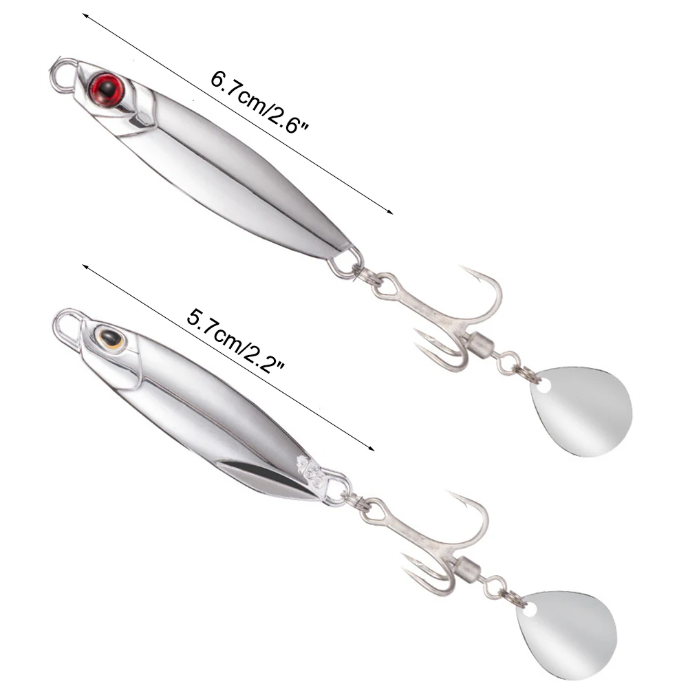 Señuelo de plantilla de Metal para pesca en el mar, cebo Artificial giratorio, gancho de carbono, cabezal de plantilla duro, velocidad de fundición larga, aparejos de señuelo de pesca para Surf - imagen 3