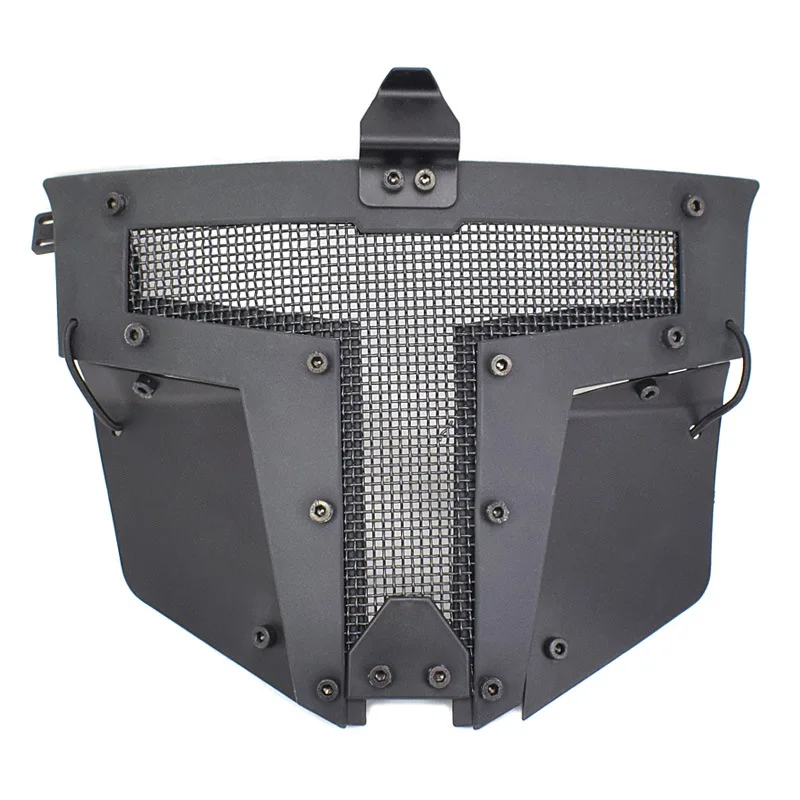 Mascarilla táctica de media cara, máscara protectora con casco rápido para tiro al aire libre, CS Wargame, malla metálica, Airsoft, Paintball - imagen 2